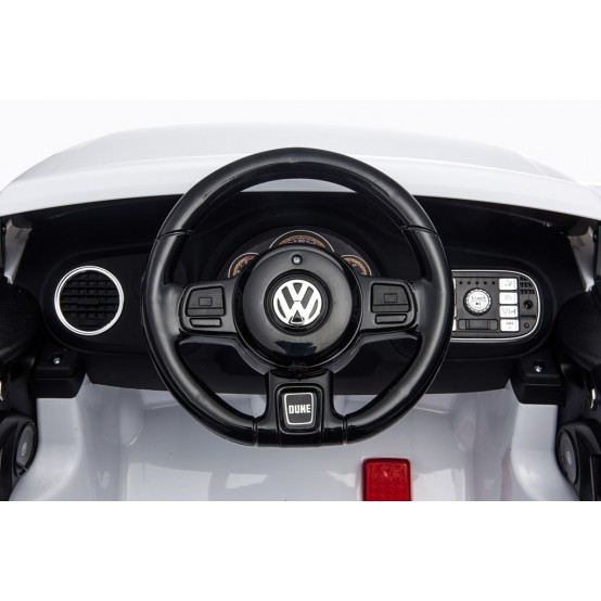 Volkswagen Beetle Dune s 2.4G DO, FM rádio, bluetooth a čalouněná sedačka, bílé lakování